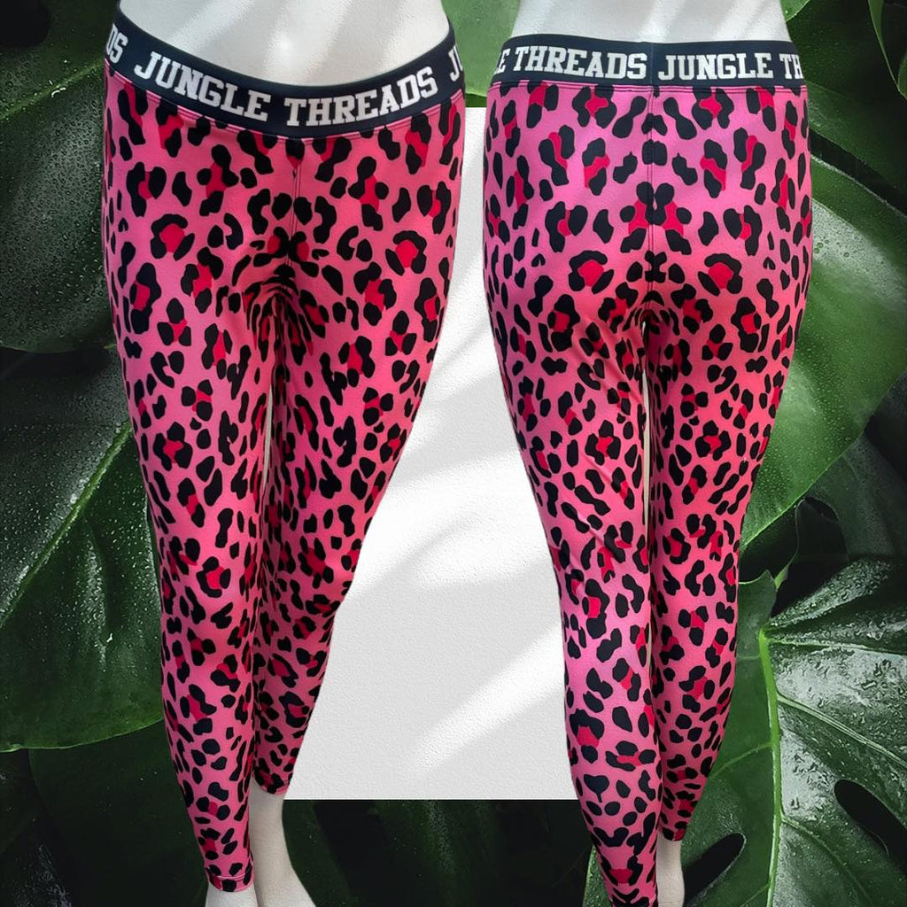 SALE Pink Leopard Print Leggings Jungle Threads Wardrobe SALE Pink Leopard Print Leggings Jungle Threads Wardrobe