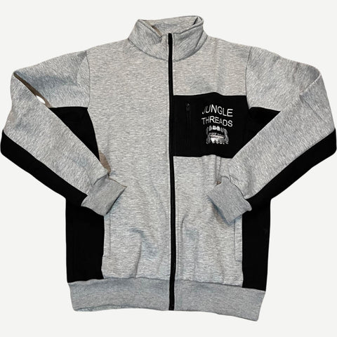 Grey Zip Up Jacket - Men's